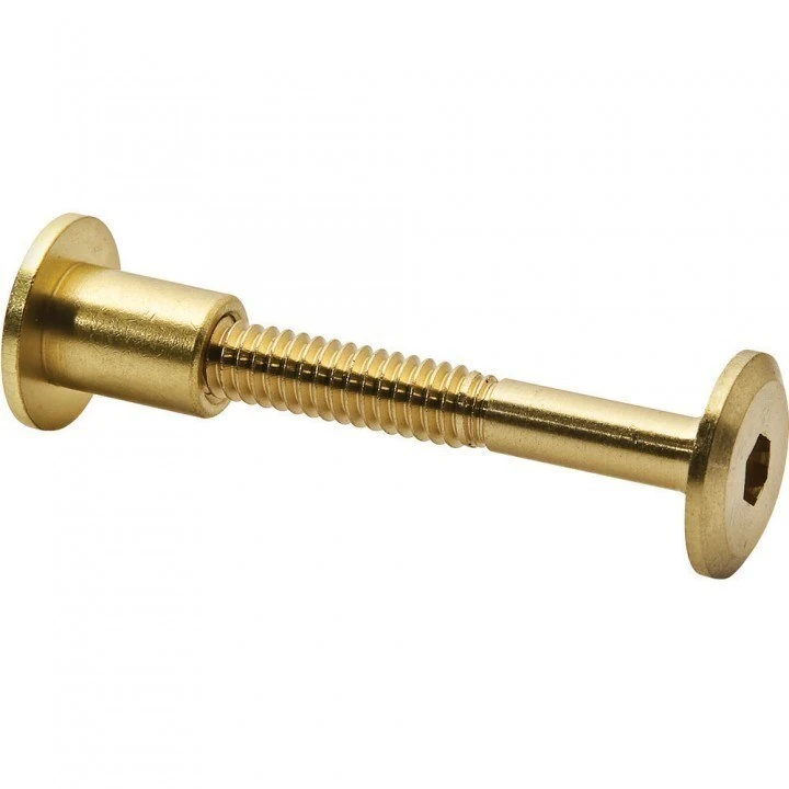 Brass Male and Female Furniture Connecting Screws Bolt Assembly 1