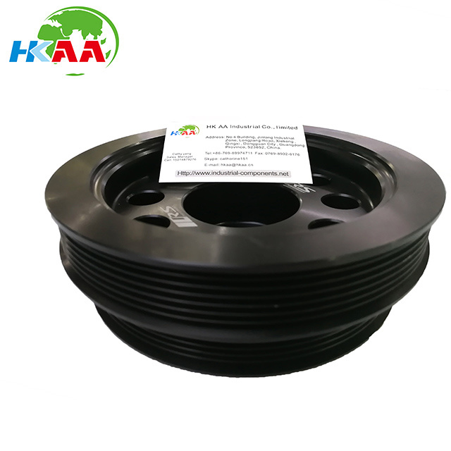 OEM Specification Precision Machined Anodized Black T6-6061 Billet Aluminum Crank Pulley 1