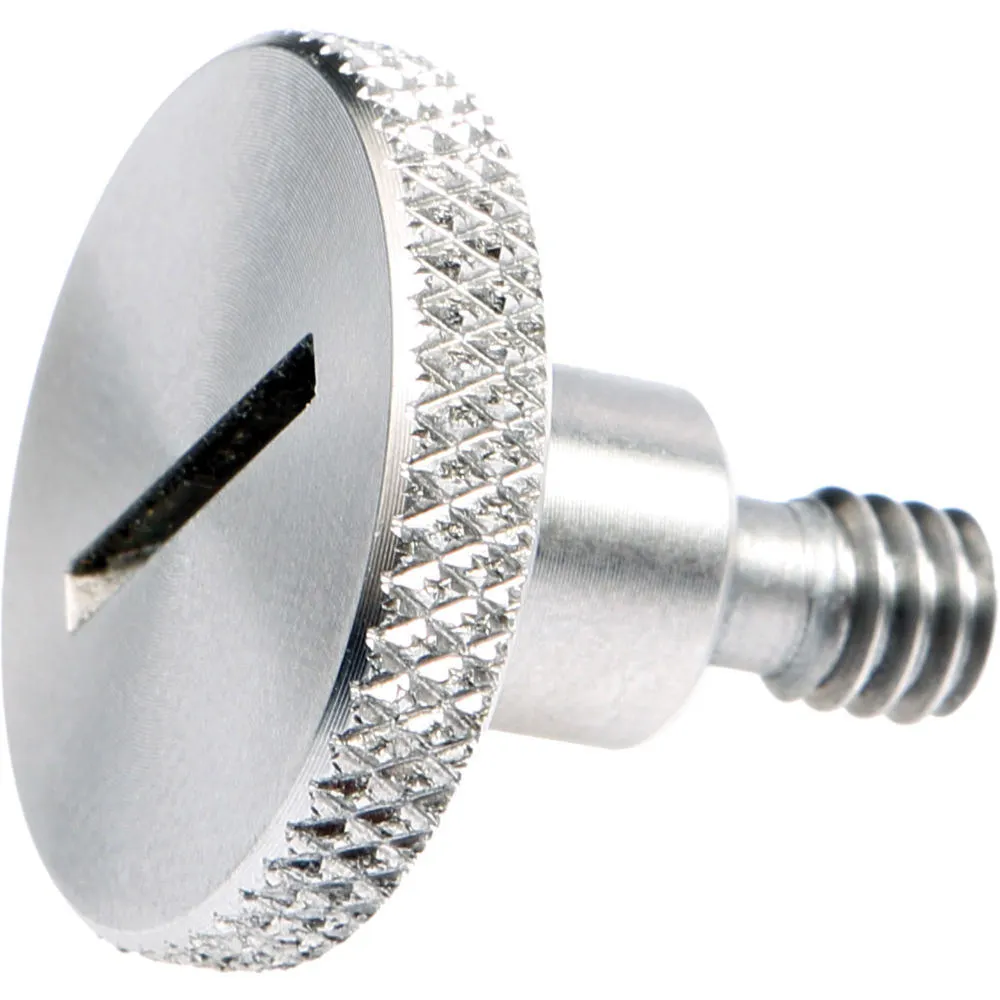 Plain Finish Knurled Head Stainless Steel Captive Panel Thumb Screw 1