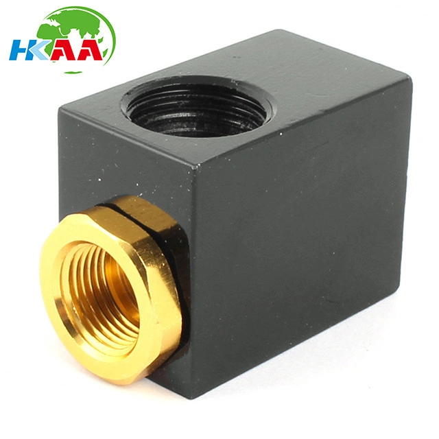 CNC Machining Aluminum Pneumatic Inlet 2 Ports Air Quick Exhaust Valve 1