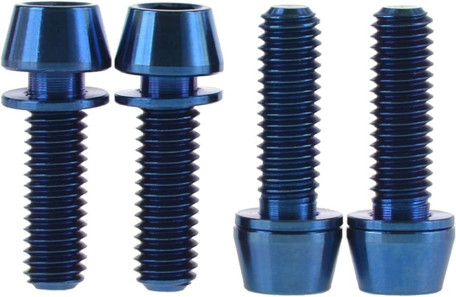 Titanium Disc Brake Bolts with Cup and Cone Washers 3