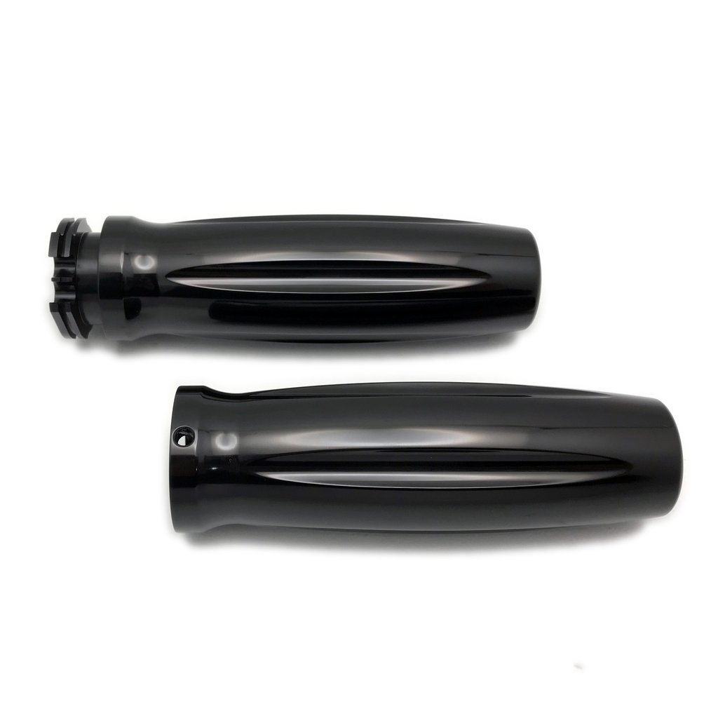 Precision Machined Black Anodized Billet Aluminum Contour Style Hand Grip for Harley 1973 2