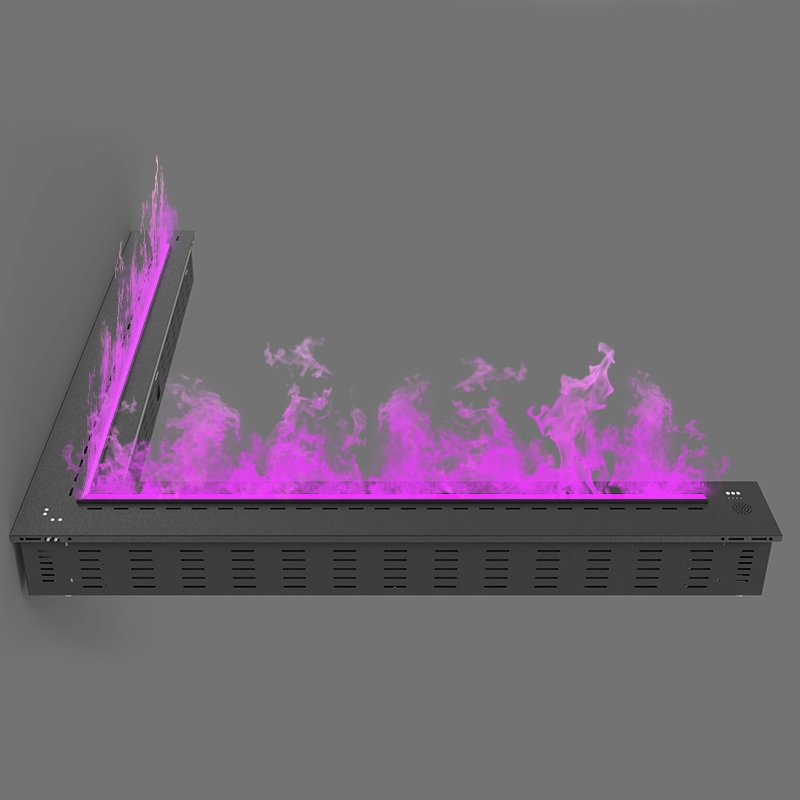 L Shape Water Vapor Fireplace 2