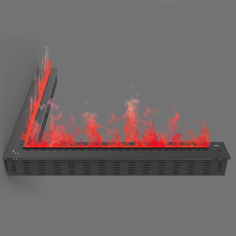 L Shape Water Vapor Fireplace 5