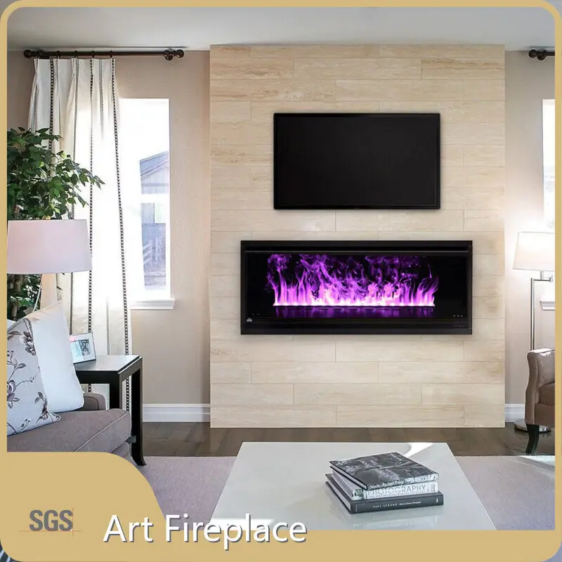 Water Vapor Flames Lit by Leds Art Fireplace Brand Company 1
