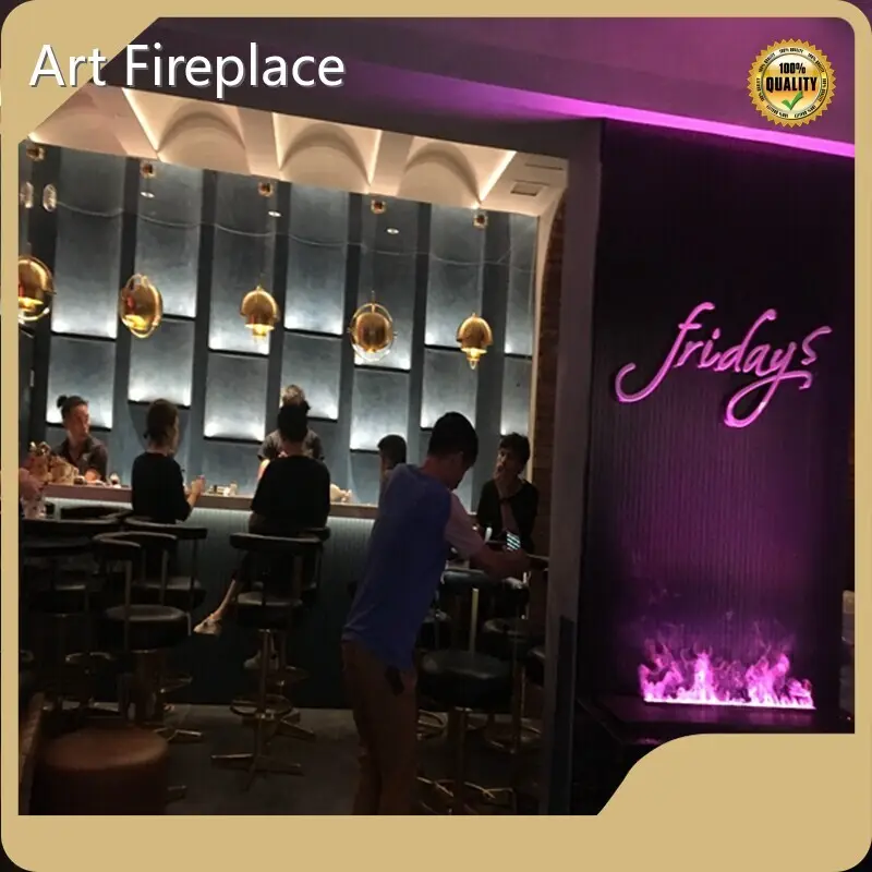 Custom Water Vapor Fire Art Fireplace 1
