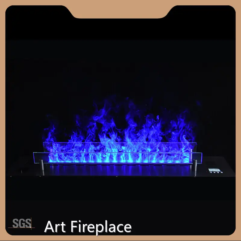 Custom Fireplace with Water Vapor Art Fireplace 1