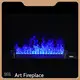 Custom Fireplace with Water Vapor Art Fireplace 1