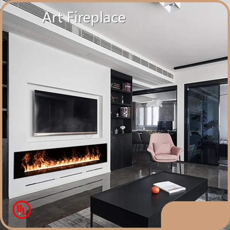 Custom Water Vapour Electric Fire Art Fireplace-2 1