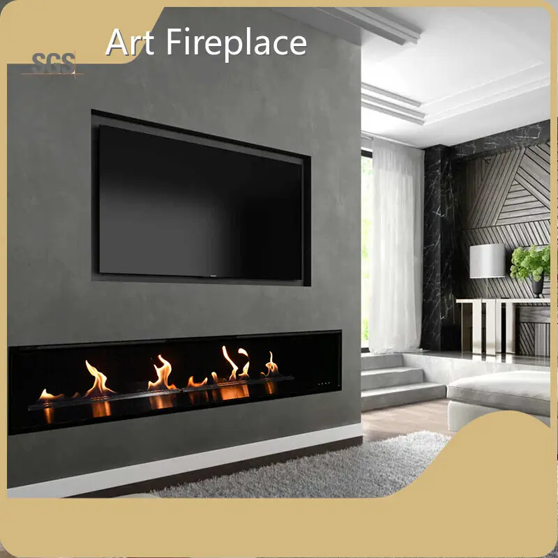Built in Bioethanol Fireplace Art Fireplace 1