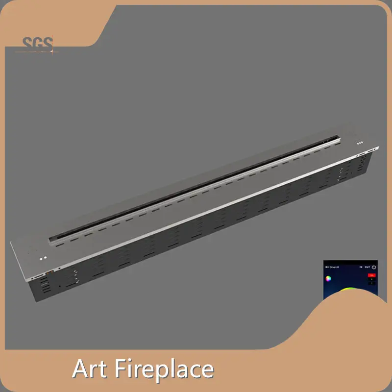 Waterdampvlammen verlicht door Leds Art Fireplace Company-1 1