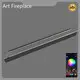 Art Fireplace'den Su Buharlı Buharlı Şömine-1 1
