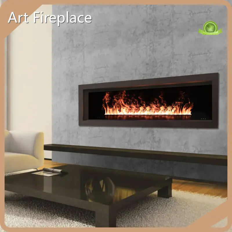 Τρισδιάστατο τζάκι με υδρατμούς, φλόγες υδρατμών, αναμμένες από τον κατασκευαστή LED 1