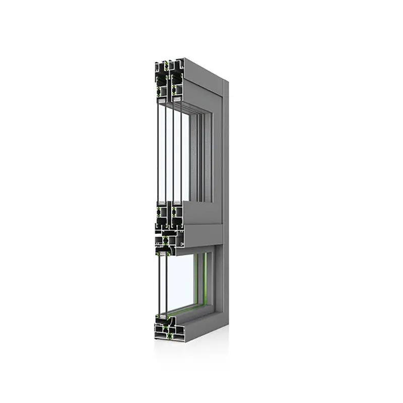 Aluminum Medium and narrow bridge sliding window 