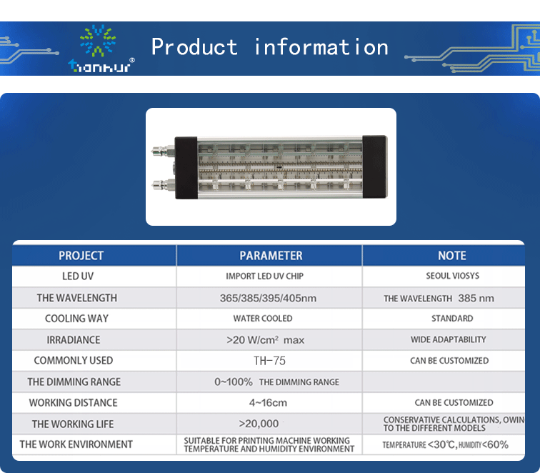 UV-LED-tulostusjärjestelmä Tianhui Brandin UV-LED-tulostusjärjestelmä 3
