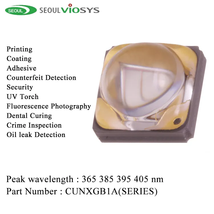Ultraviolet C Led 10 3.5W/3.6W/3.7Wseries 2