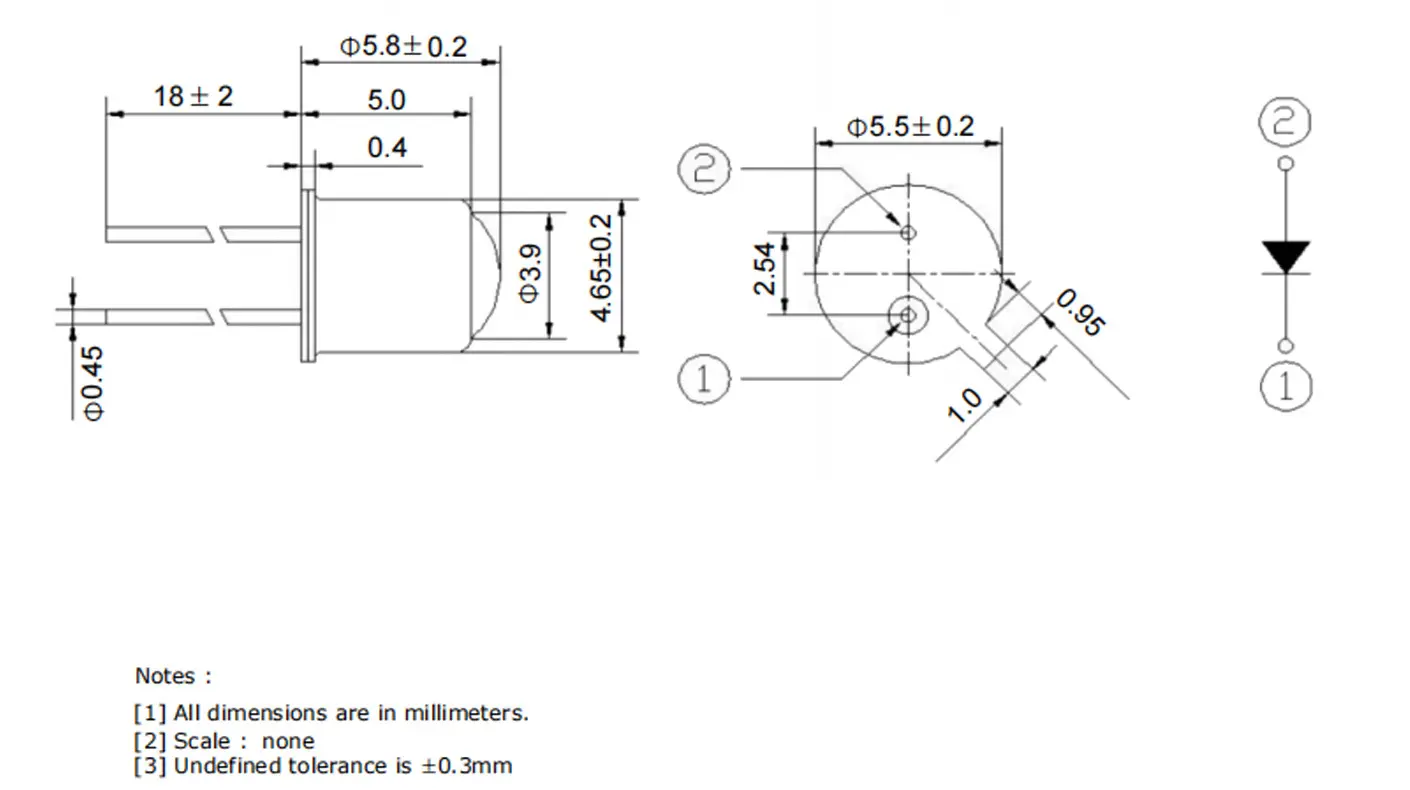 Tianhui 850nm Ir Led 3.1 / 5 V 850nm Ir Led 2