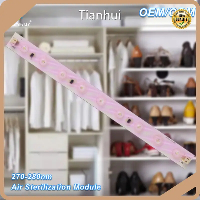 Uvc Led Air Sterilizer 10~ 15mW (Single Lamp Bead ) / 90~ 135mW ( One Strip Light ) TH-UV-0255 Strip-light Tianhui Brand 1