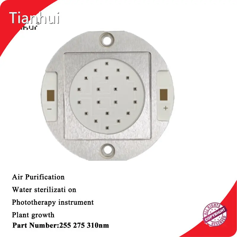 Newled Uv 365nm 10w for Air Purification TH-UVxCOB15W2H10P-35 10~13V 1