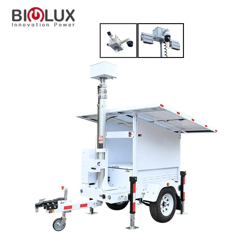 2x 460W 8.8 Hours 9600Wh Lead Acid Batteries BIGLUX Brand Portable Surveillance Camera Tower 2