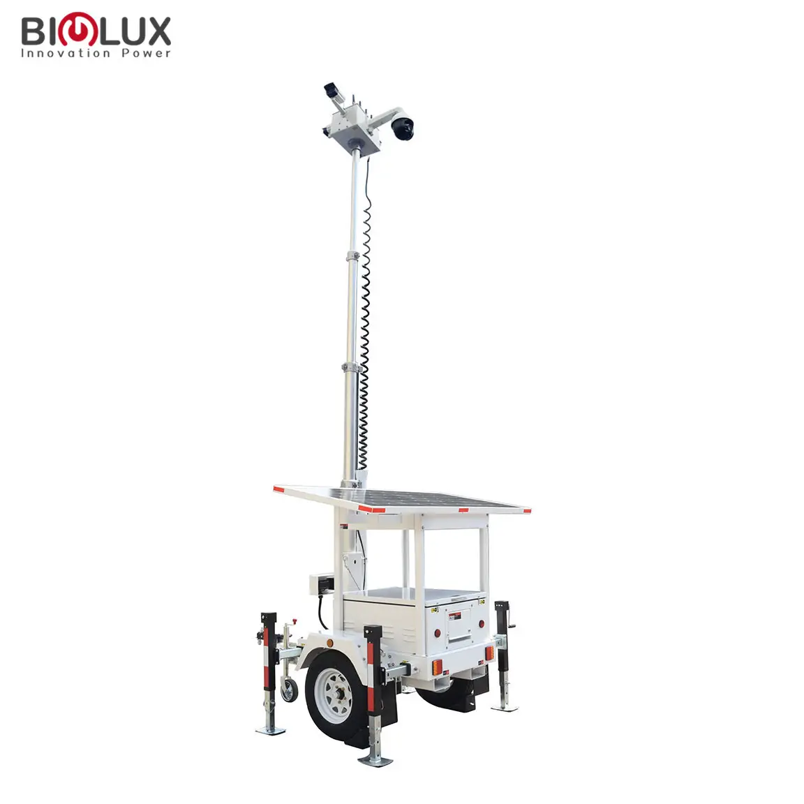 4800W·h Portable Surveillance Camera Tower 2 × Cat6 + 2 × Supply BIGLUX 2