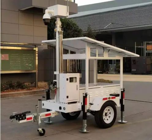 4800W·h Portable Surveillance Camera Tower 2 × Cat6 + 2 × Supply BIGLUX 6