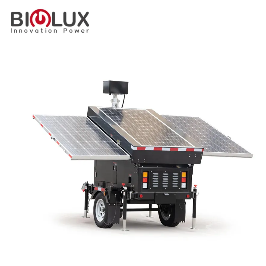 China Portable Solar Power Systems Trailer 4 Days for 120w BIGLUX Company 2