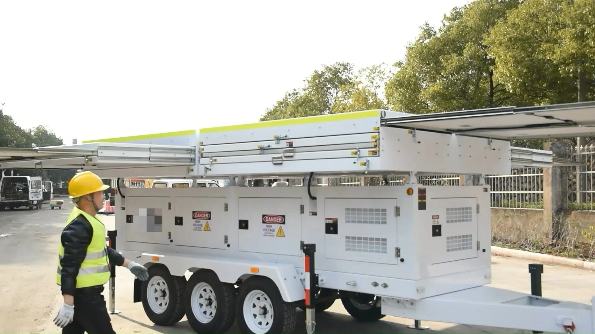 Gerador de backup com trailer móvel 1
