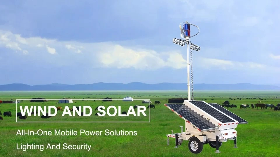 Wind Solar Genset Hybrid Trailer 1