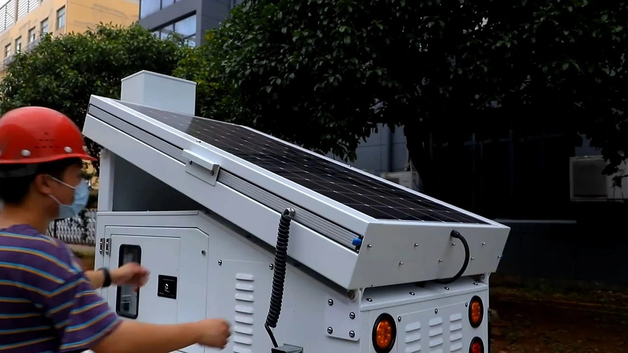 Easy deployed and no pollution HP4603G off grid mobile solar system equipment 1