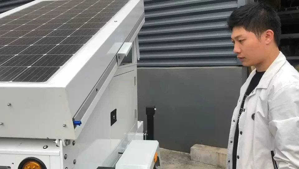 Solar Power Station Generator With Mobile Trailer 1