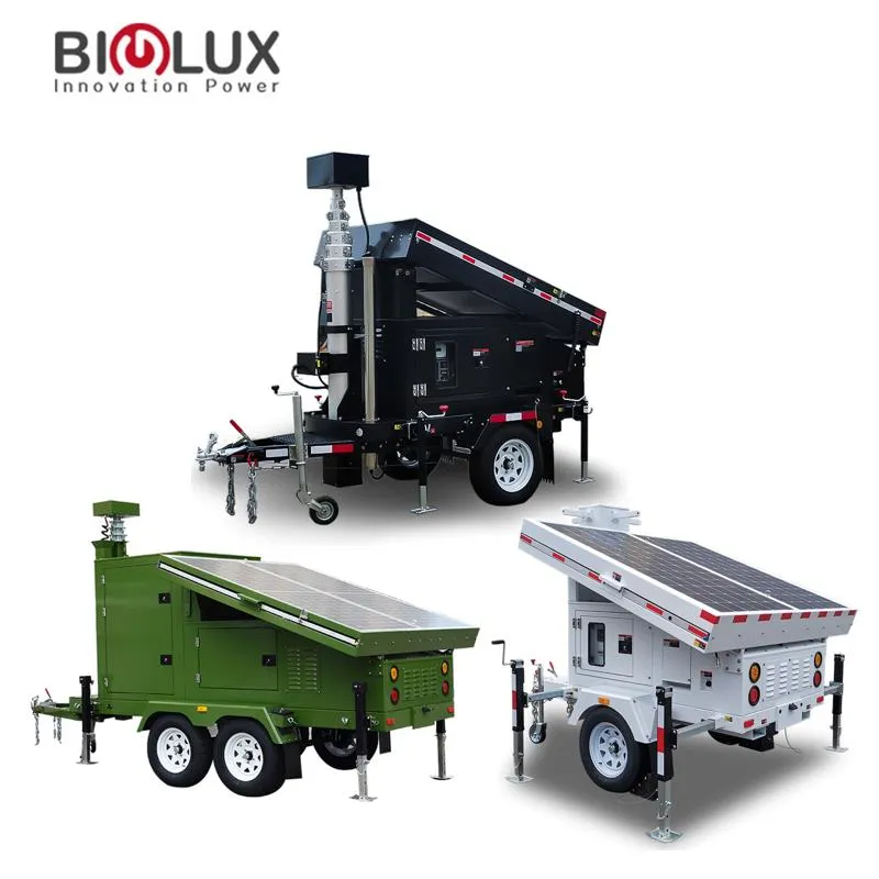95% Efficiency 40A MPPT 4x460W Monocrystalline Silicon Solar Cctv Trailer BIGLUX 2