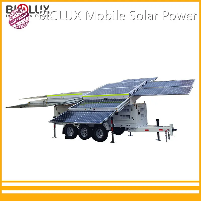Portable Solar Array Trailer Warranty BIGLUX 1