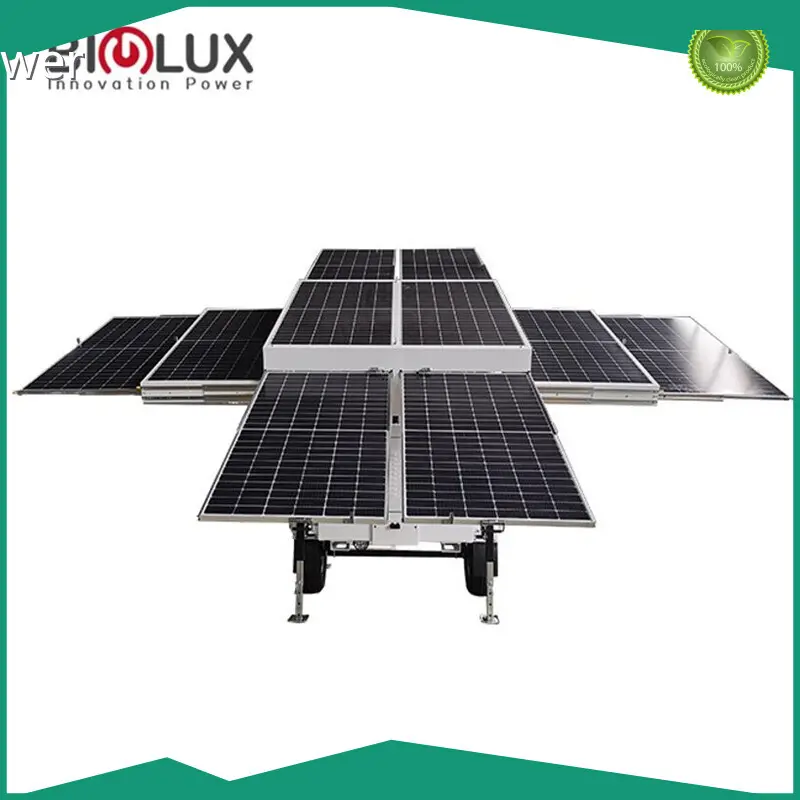 Custom 10x460W Monocrystalline Silicon Mobile Solar Power Plant 10kW/10kVA with 50/60 Hz BIGLUX 1