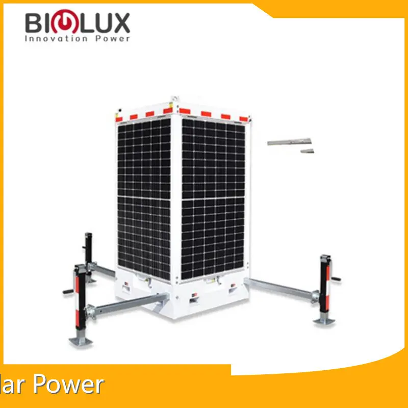 Durable Base 4 X 460W MonoCrystalline Solar Panel BIGLUX Brand Mobile Solar Power Plant 1