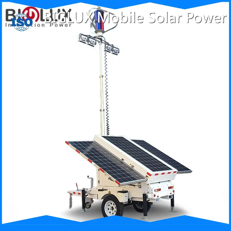 Portable Solar Light Tower 14400Wh Lead Acid Battery 1 Portable Solar Light Tower MPPT Smart C... 1