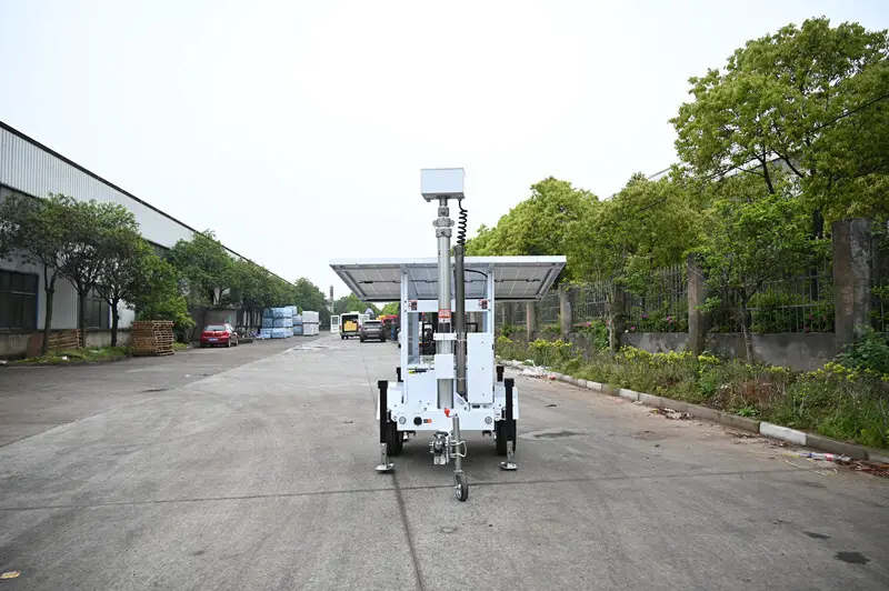 2x 460W 8.8 Hours 9600Wh Lead Acid Batteries BIGLUX Brand Portable Surveillance Camera Tower 3