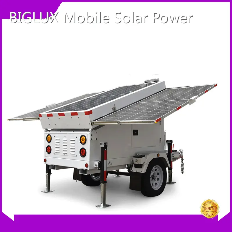 Portable Solar Generator Trailer 3*460w DC12V 3kw BIGLUX Brand 1