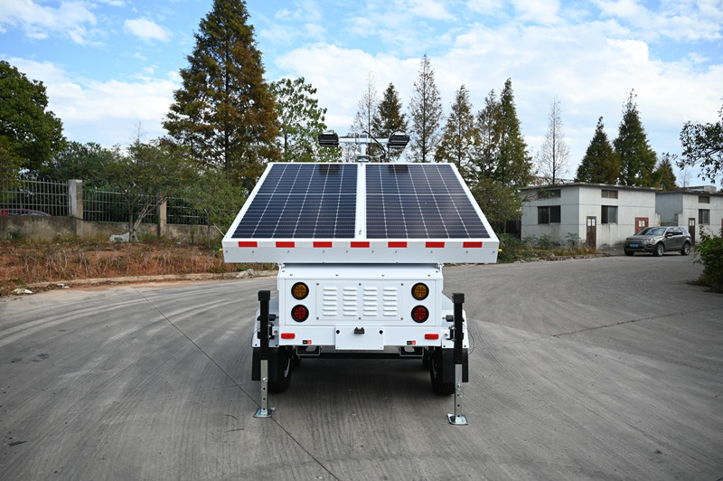 Solar Light tower 360 Mast Rotation Mobile LED Lighting Tower Trailer ...