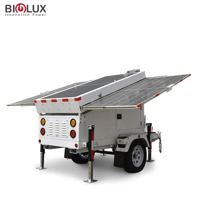 Dc Solar Mobile Solar Generator Trailer HP4603G 3*460w Bulk Buy 8.8 Hours BIGLUX 2