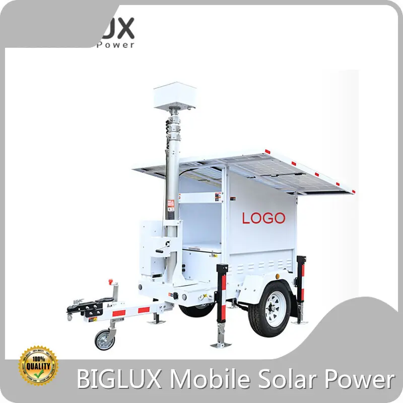 BIGLUX Brand Manual Winch Lifting Solar Security Trailer US/EU/AU Standard Factory 1