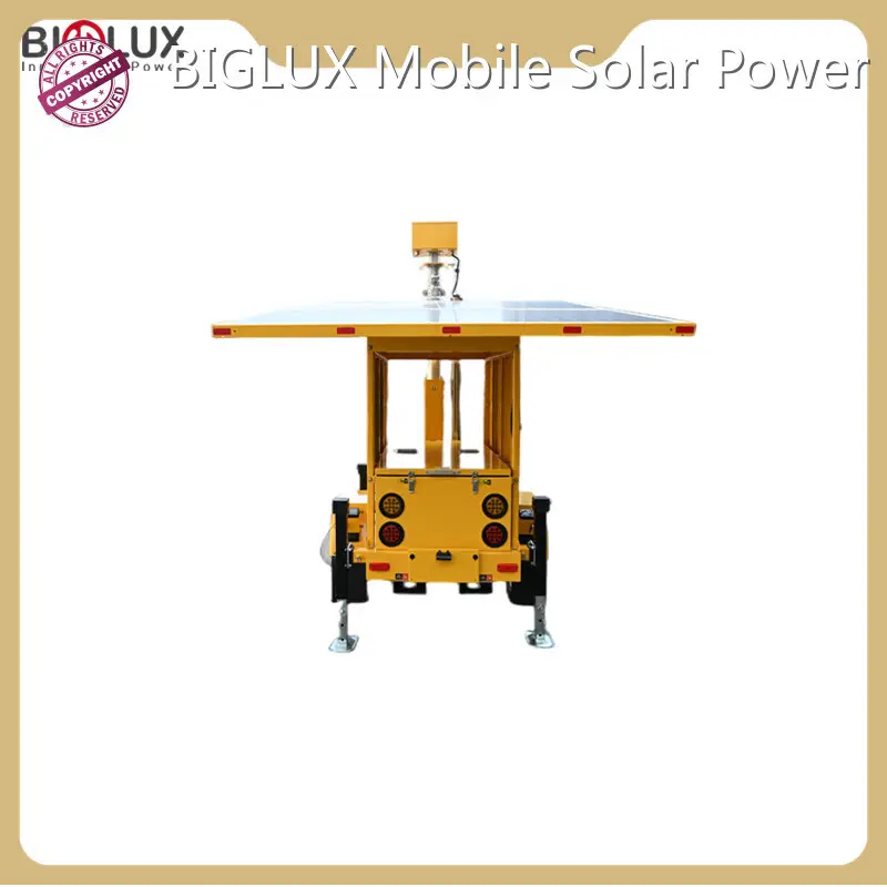 2 Mobile Security Camera Tower Manual Lifting 6m 4 Sections BIGLUX 1