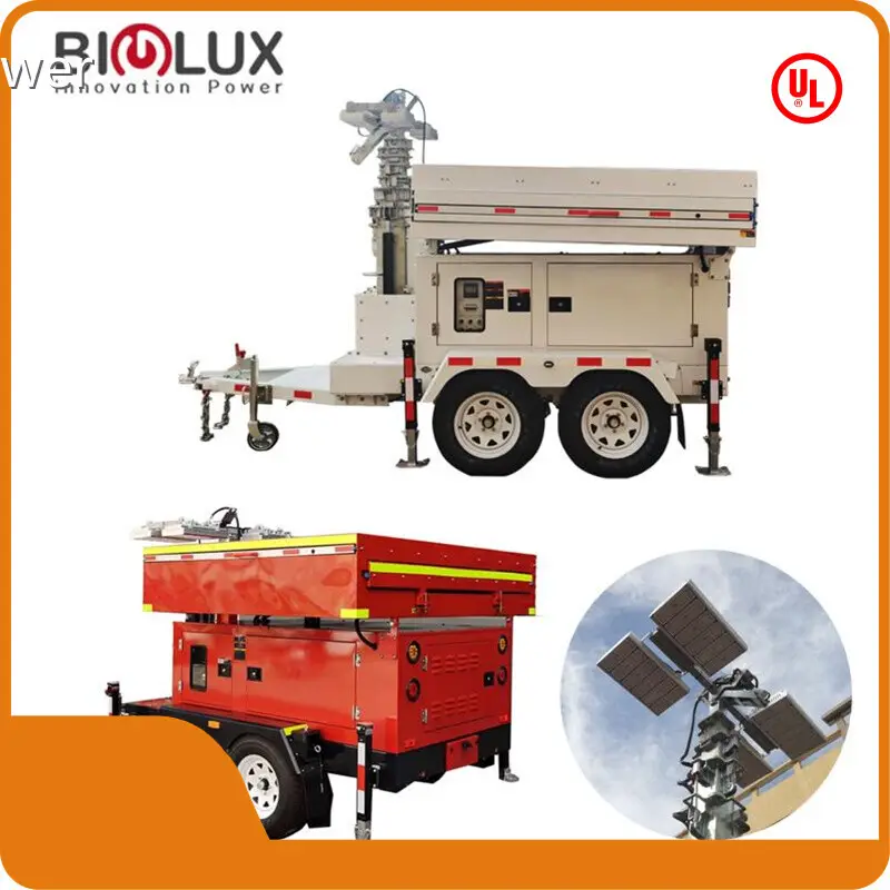Portable Solar Trailer 90 Degree by Electric 4 X 300W Led Light with BIGLUX Brand 1