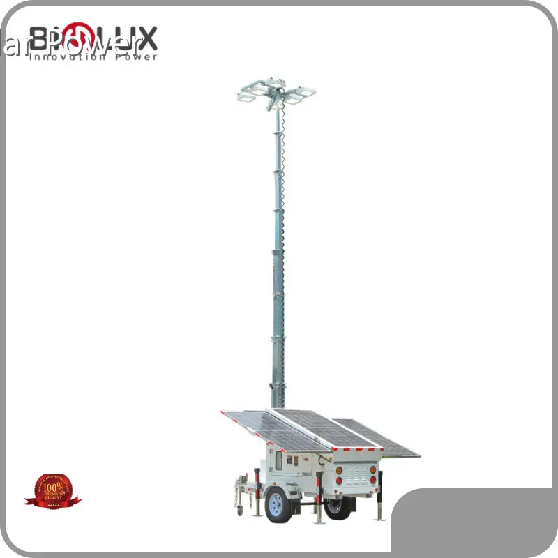 Hot 3 × 460W Mobile Led Light Tower 14400W·h BIGLUX Brand 1