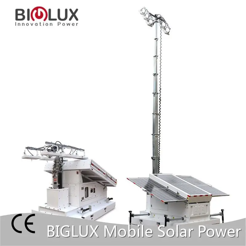 Wholesale 90 Degree by Electric Square Telescopic Type Mobile Lighting Tower BIGLUX Brand 1