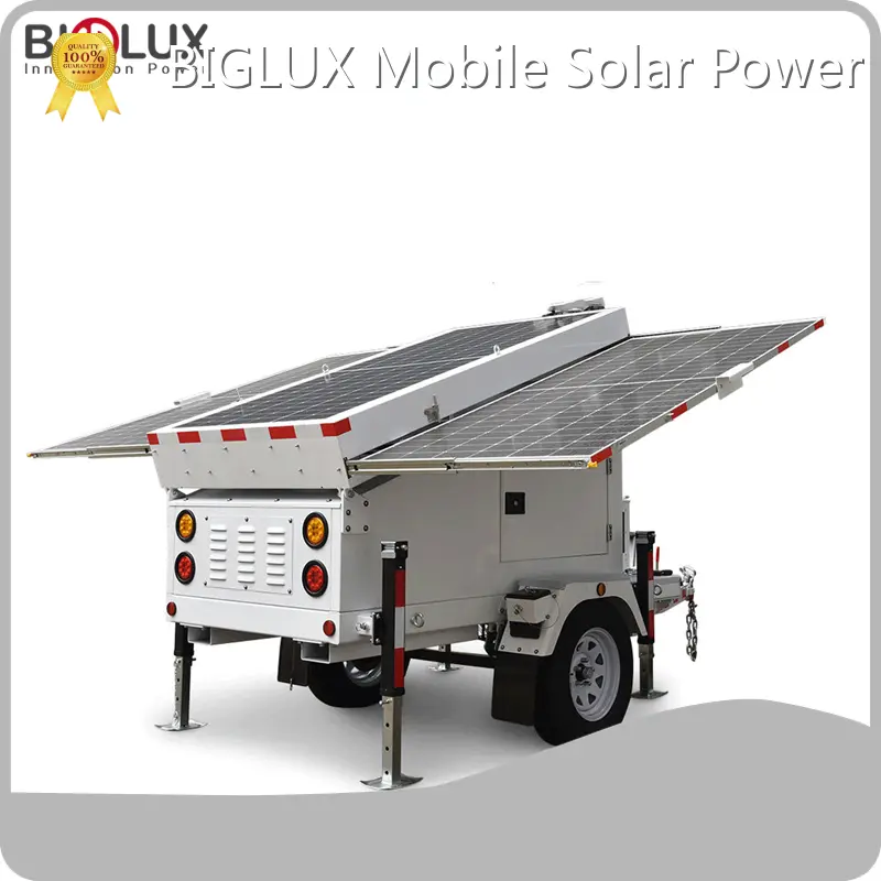 Hot Portable Solar Generator Trailer China BIGLUX Brand 1