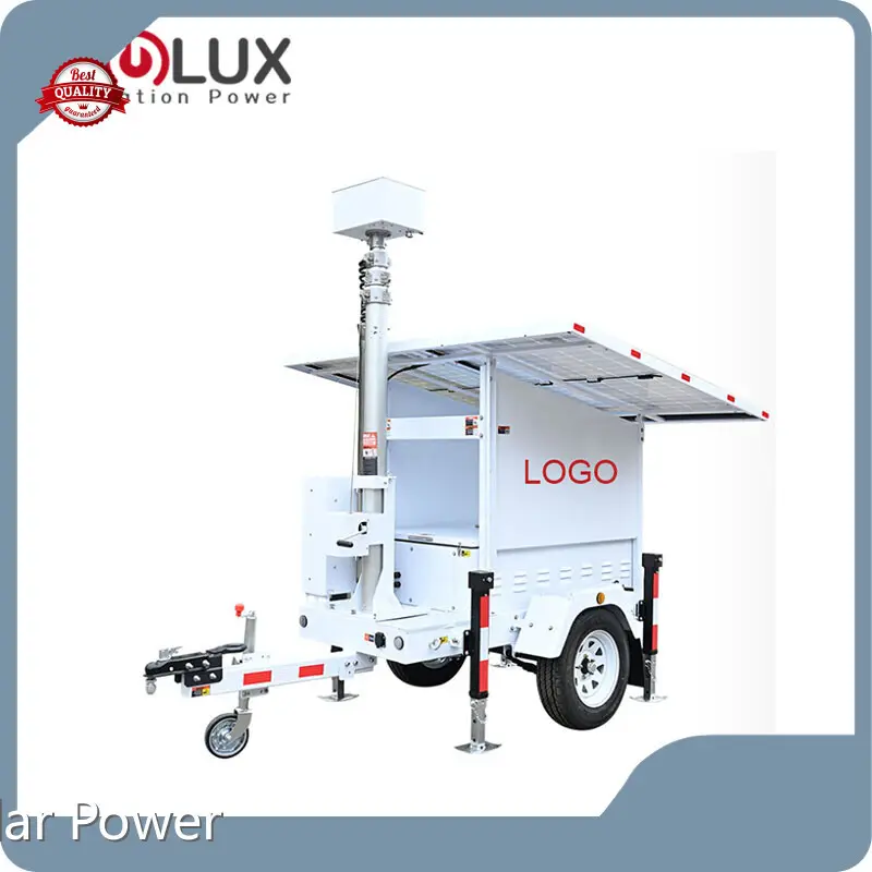 BIGLUX Brand 8.8 Hours 9600W·h Solar Camera Trailer 95% Efficiency Supplier 1