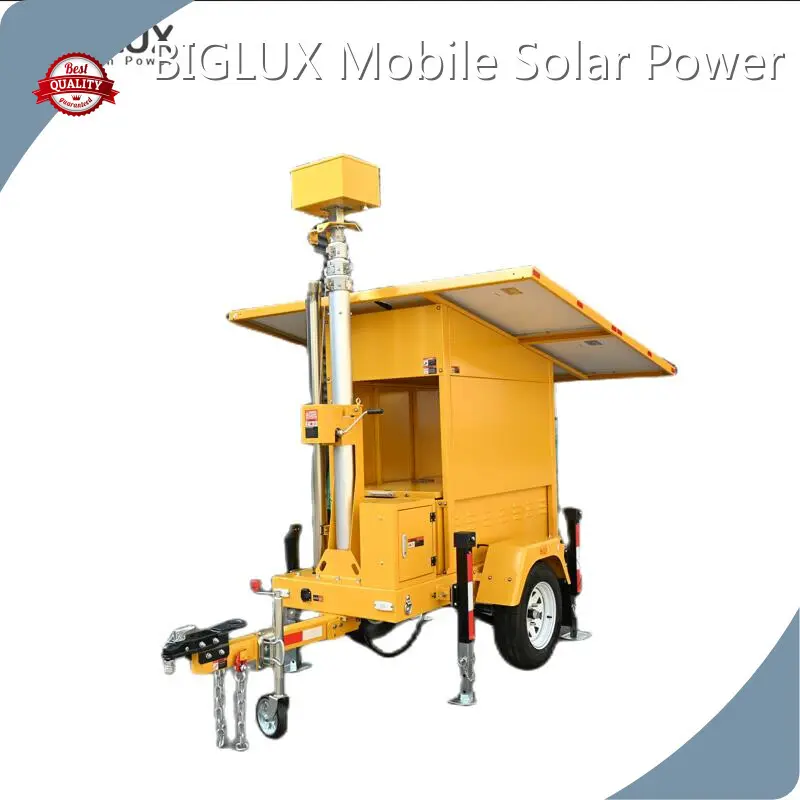 5 Section Portable Surveillance Camera Tower BIGLUX Brand Company 1