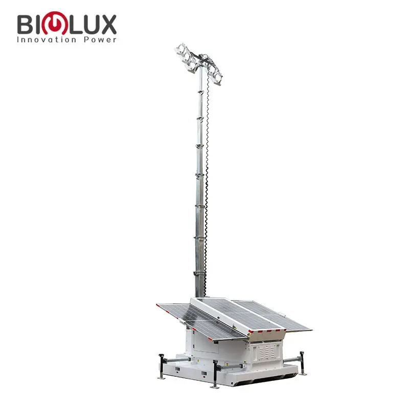 Safe to Use Portable Solar Light Tower Manufacturer for Mining & Oil 4
