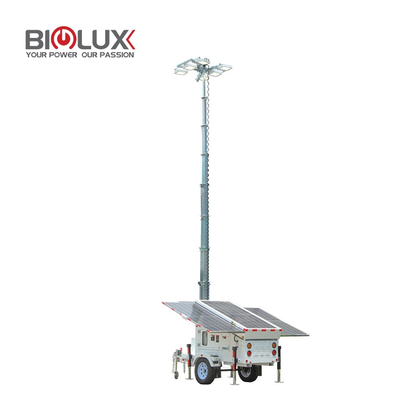 Mobile Solar Light Tower With Solar Generator 1